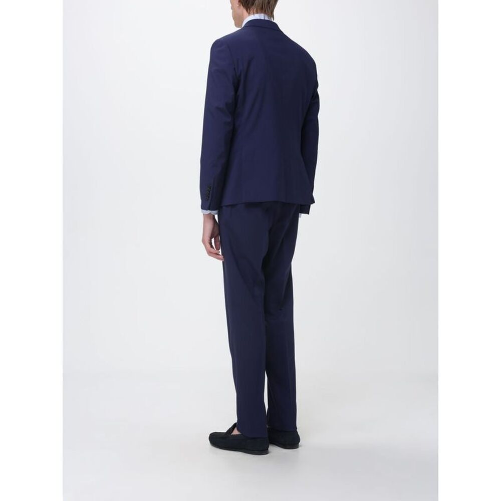 Manuel Ritz Men Single-Breasted Stretch Wool Suit Manuel Ritz - Picture 3 of 4
